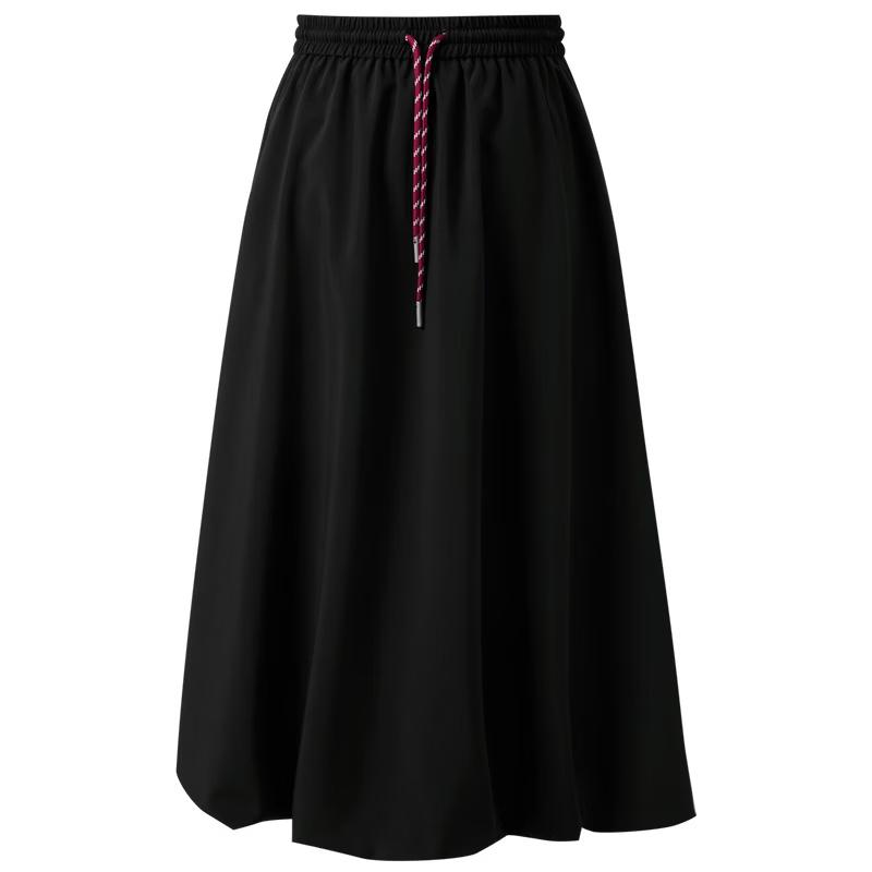 Sancai Plus Size Black High-Waist A-Line Skirt XXL