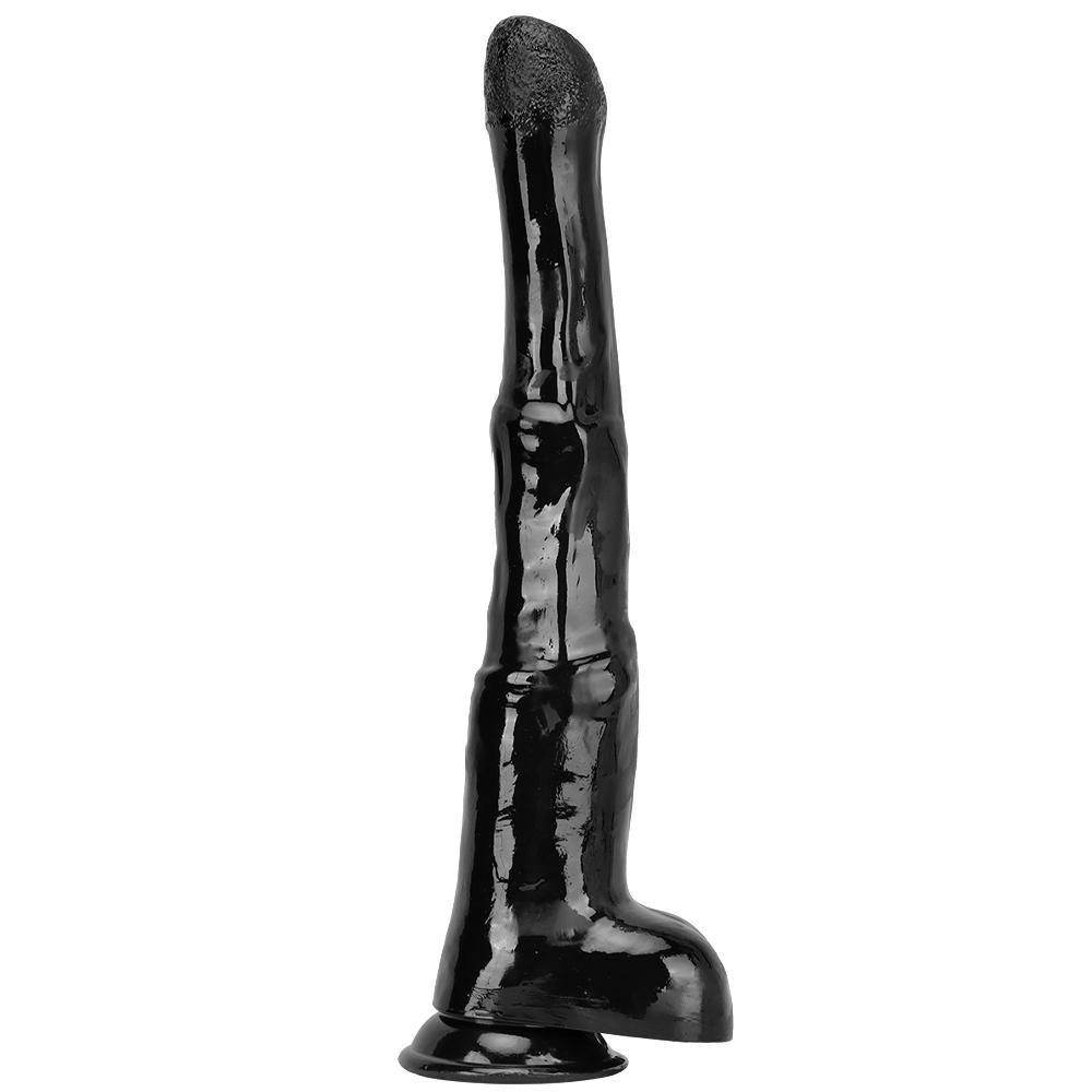 Black Dildo with Sucker Butt Plug Masturbator Fisting Sex Toy Big Dick Strap On Cock Realistic Penis PVC Femdom Slave Gay