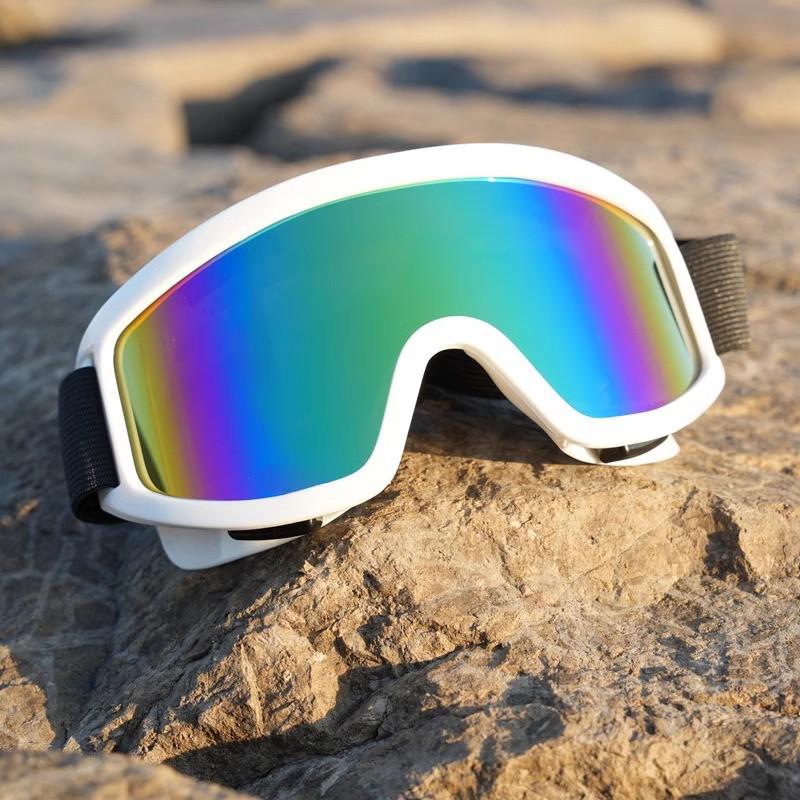 Unisex Skiing and Mountaineering Goggles: Windproof Anti-Glare Glasses for Outdoor Sports