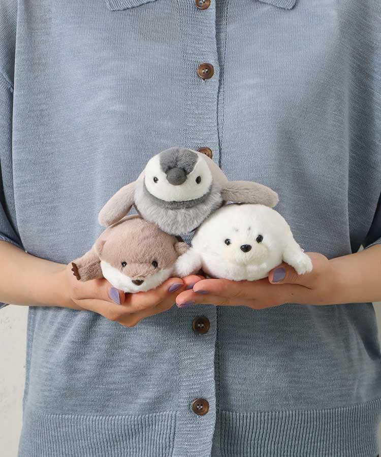 Bleu Bleuet Chubby Baby Sea Creature Plush Toy (Otter)
