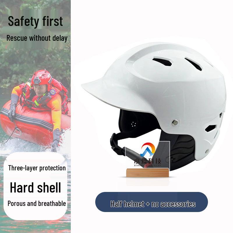 Marine Safety Helmet: Breathable, Impact-Resistant Full Face Protection for Water Sports and Flood Area Rescue.