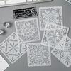 6 Pcs Flowers Stencils Drawing Stencils Leaf Templates For Creative Scrapbook Pages And DIY Home Projects