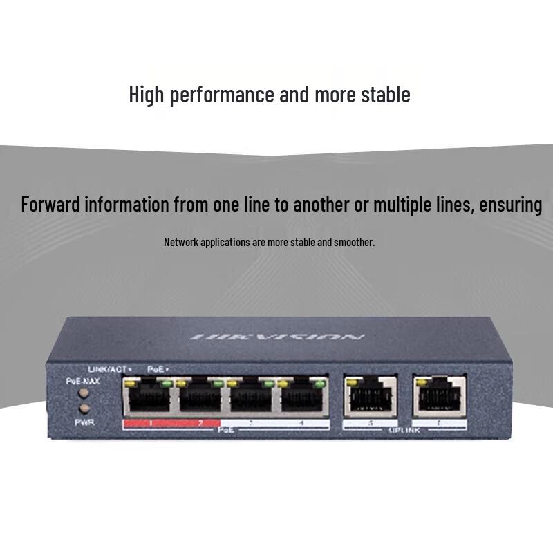 HIKVISION DS-3E0106SP-E 6-Port 100M Unmanaged PoE Switch