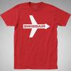 SWISSAIR Fluggesellschaft T-Shirt Retro Vintage Flugzeug Reise Linienflugzeug Grafik T-Shirt