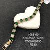 XUPING Jewelry Iced Out Synthetic CZ Colorful Gemstone Artificial Stone Clasp Gold Color Plated Pink Women Heart Tennis Bracelet
