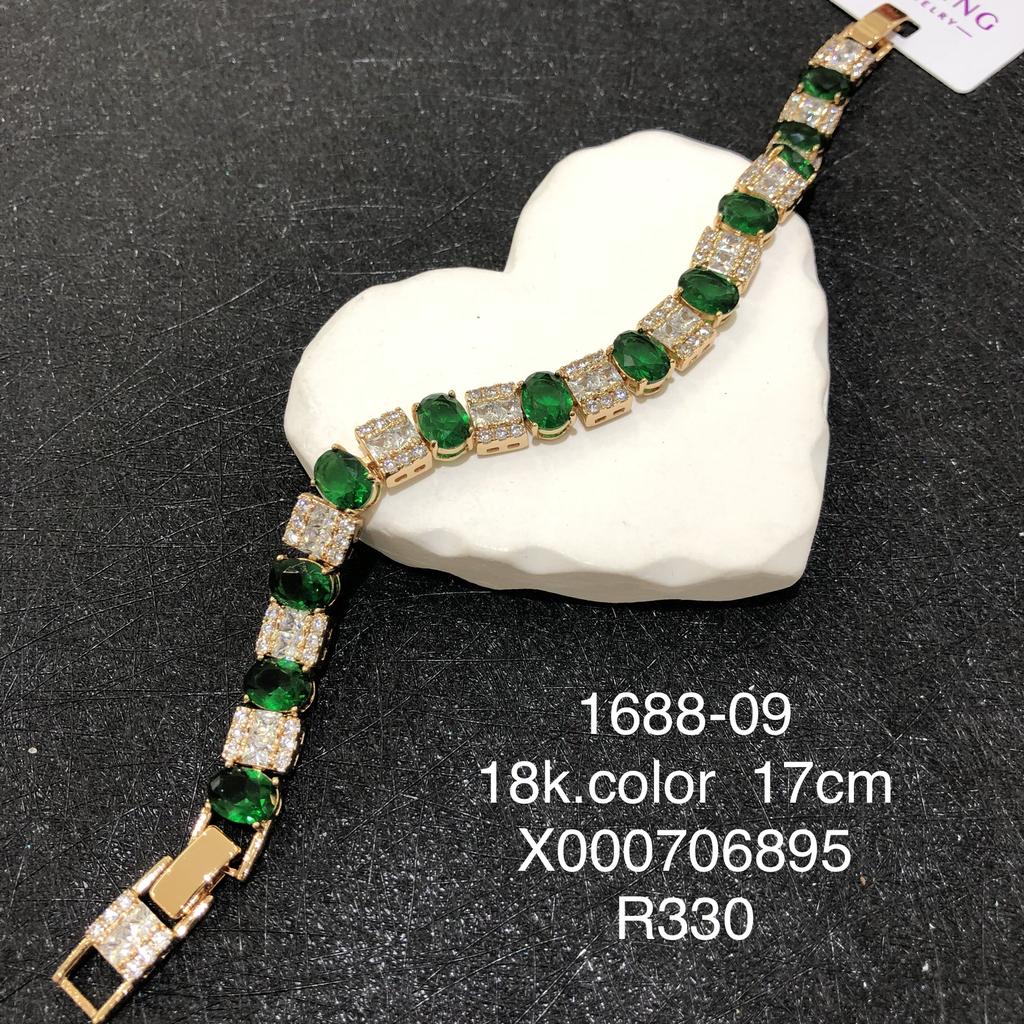 XUPING Jewelry Iced Out Synthetic CZ Colorful Gemstone Artificial Stone Clasp Gold Color Plated Pink Women Heart Tennis Bracelet
