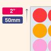 500 Pieces - Large Colored Stickers for Moving Boxes, Round Circle Color Coded Dot Labels - 2 Inch, 10 Colors