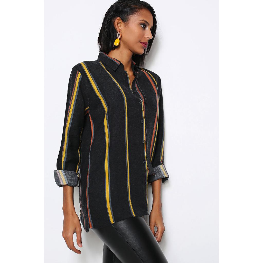 Vertical Striped Women's Shirt