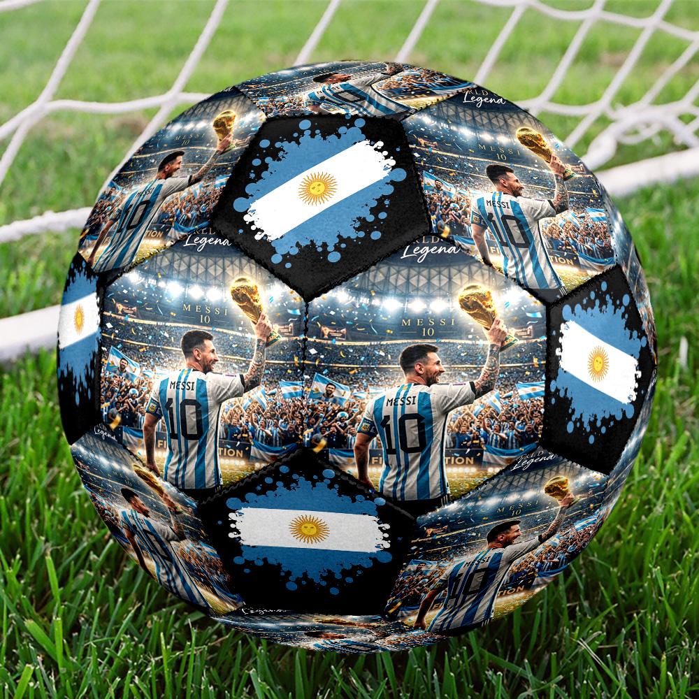 Messi 10 Number Legendary Msn Trio Size 5 Football Machine Sewn Indooroutdoor Universal Football Surprise Collection Gift
