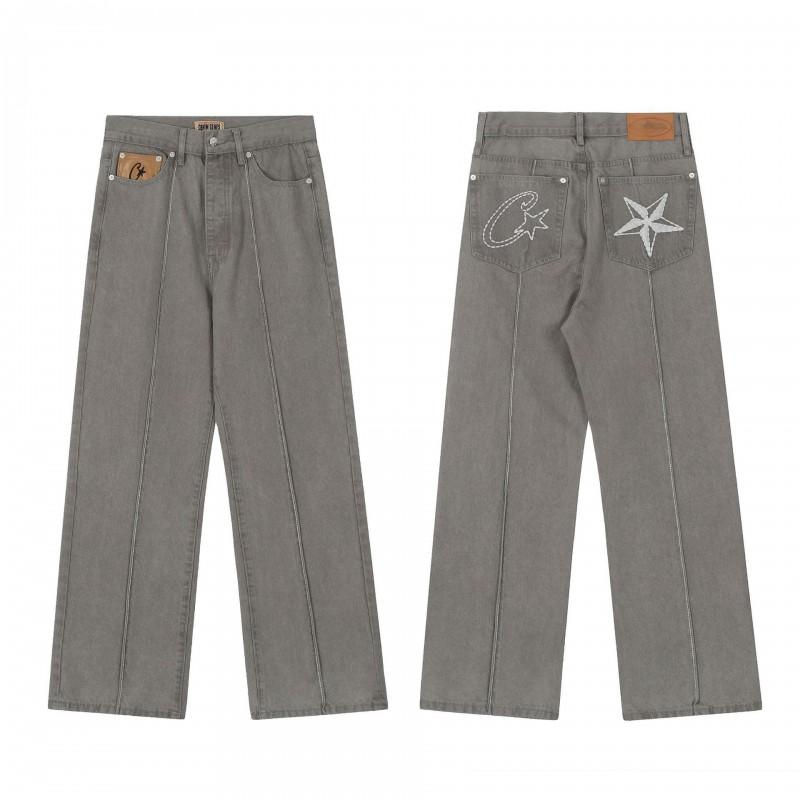 Corteiz Streetwear Denim Jacket Pants Set