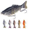 Multi Jointed Swimbait Fishing Tackle 10cm Fishing Lure Swimming Lures with Treble Hook 7 Segment Artificial Baits