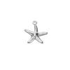 50pcs Stainless Steel Beach Jewelry Small Ocean Starfish Pendant Starfish Pendant  Earring Making
