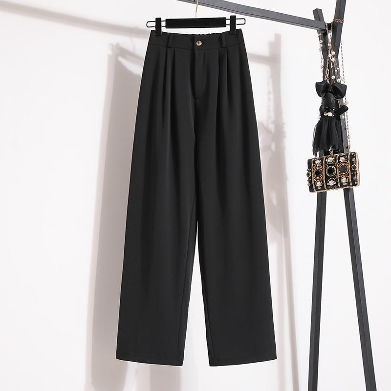 

DIMANAF женские джинсы летний стиль с высокой талией шаровары 2022 хлопок женские эластичные прямые однотонные японские брюки оверсайз 5XL чёрный