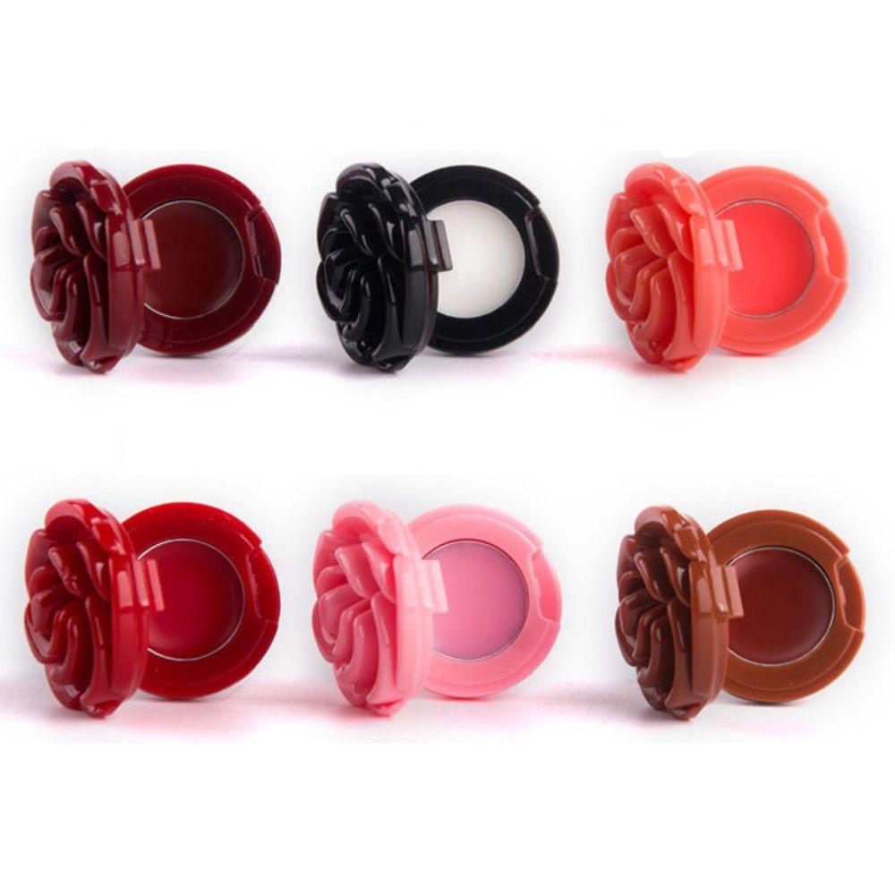 3D Rose Eyeshadow Container Compact Eyeshadow Case Simple Empty Refillable Eyeshadow  Pot  Travel