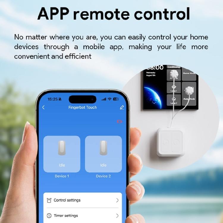 Innovative Fingerbot Switches Remote Controlled Finger Bot with Double Control Option and Timed Automation for Home