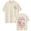 Slow Mornings Coffee Club Funny Meme TShirt Unisex Unisexs Coffee Fashion Tshirt Summer Loose Casual Cotton Tshirts Streetwear