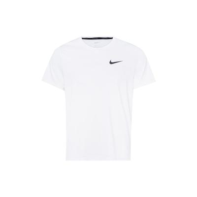 Pro Dri-FIT Einfarbiges Sporttraining Schnelltrocknendes Rundhals Kurzarm T-Shirt Herren Tops Weiß CZ1182-100