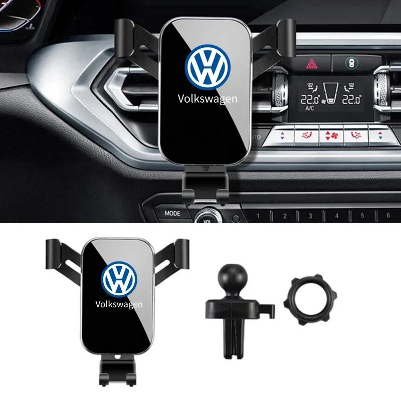 Car Phone Holder Car Air Vent Clip Mount Mobile Phone Holder For Volkswagen VW Golf 6 7 8 Touareg Passat Polo Jetta MK4 B6 GTI