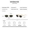 CAPONI Foldable Cat Eye Polarized Sunglasses