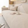 Cotton Sofa Cushion Four Seasons Universal Non-Slip Coarse Cloth Cushion Solid Color Fabric Craft Simple Sofa Cover Cover Cloth