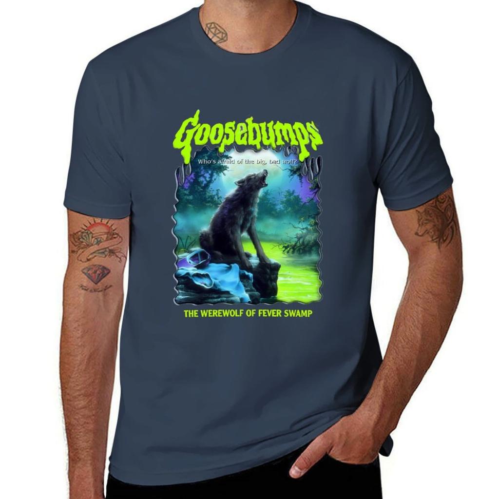 R.L. Stine Goosebumps Nightmare Halloween Werewolf Fever Swamp T-Shirt T Shirt Man Designer T Shirt Custom Print T-Shirt