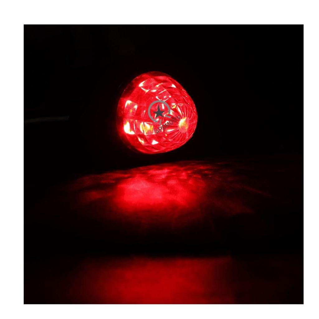 2PCS Red LED Side Marker Lights 12V/24V Trailer Lights – Truck / RV / Camper Van / Semi Truck / Boat / Motorcycle Tail Marker Lamps (Universal Fit)