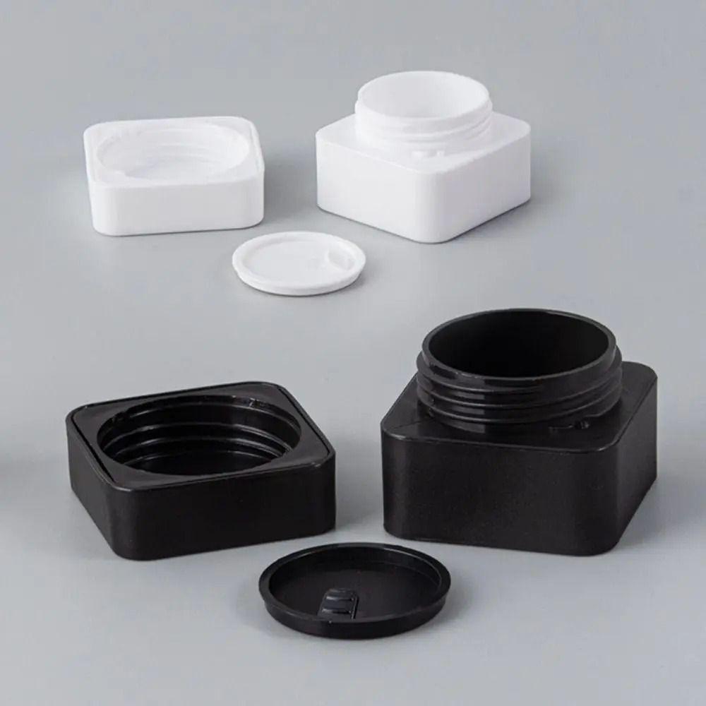 Portable Cosmetic Plastic Box Refillable Vials Bottle Cosmetic Container Face Cream Jar  Household