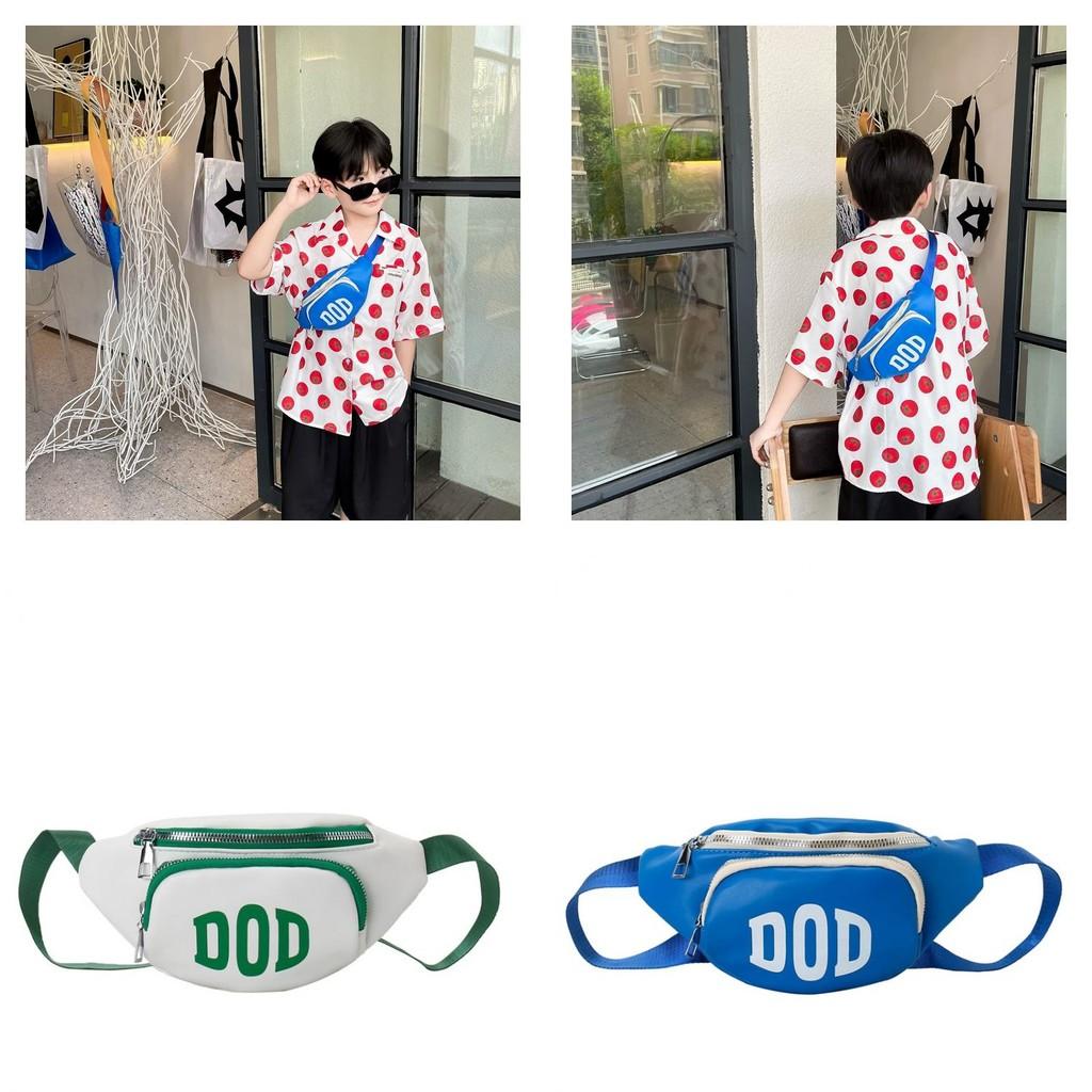 Fashionable Color Blocking Design Letter Printed Children Casual Shoulder Bag For School Use