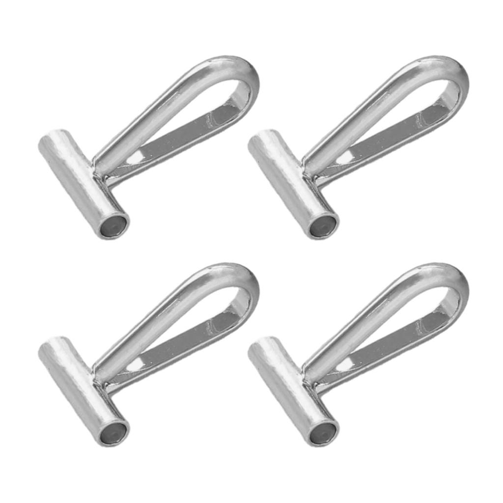 4pcs Copper Brooch Converters for Changing Brooches Pins To Pendant Gold Silver Color Charm Metal DIY Jewelry Findings