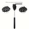 Extendable Cactus Back Scratcher with 1/4-inch & 1/2-inch Spikes, Retractable One-Hand Itch Stick for Men & Women, Durable PVC