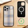 Forest Grid Style   Phone Case For iPhone17,16,15,14,13,12,11 Plus,Pro Magnetic with Magsafe Wireless Charging