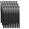 500 Neutral Exam Pens: Student 0.5mm Black Carbon Water-based Sign Pens with Refills