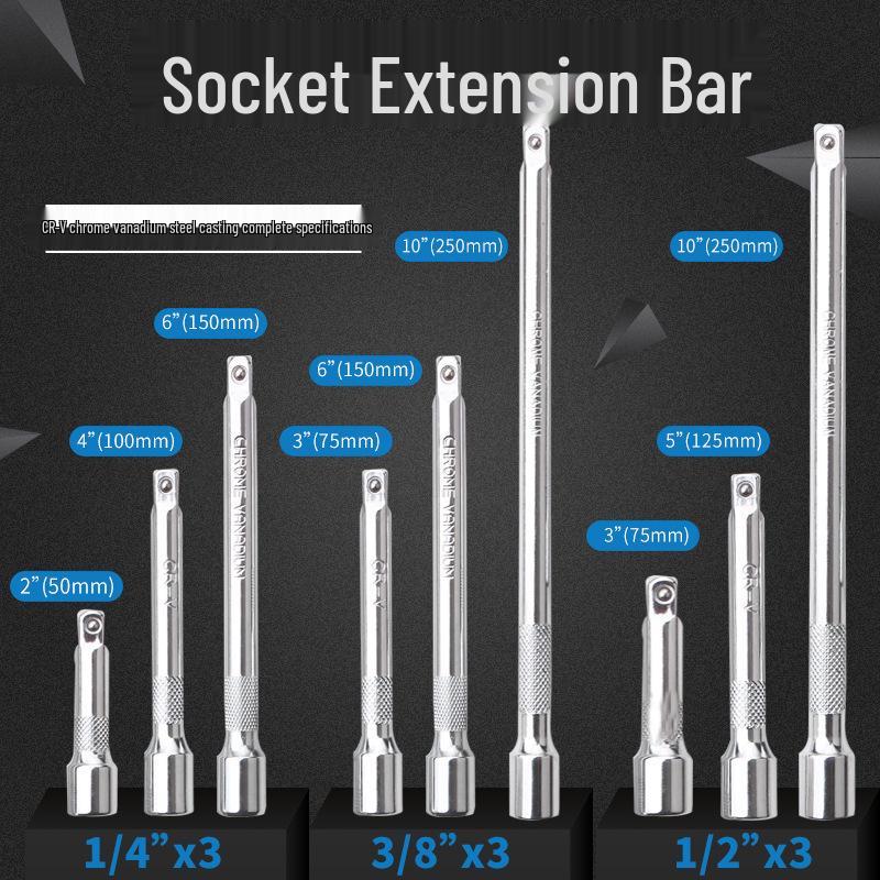 Multifunctional Extension Rod & Adapter Tool Set