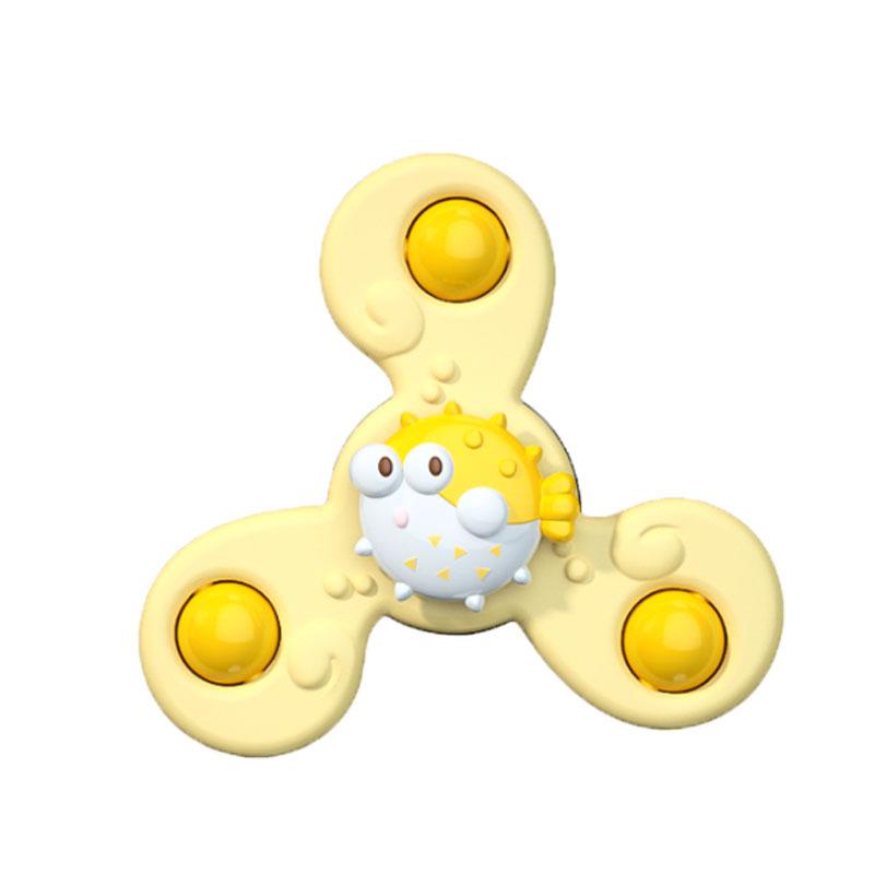 Non-Toxic Montessori Baby Bath Toys Children Bathing Sucker Spinner Suction Cup Toy For Kids Funny Child Rattles Teether Toddler Gifts