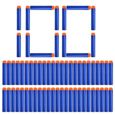 100PCS For Nerf Balls Soft Hollow Hole Head 7.2cm Refill Darts Toys for Nerf Series Blasters Xmas