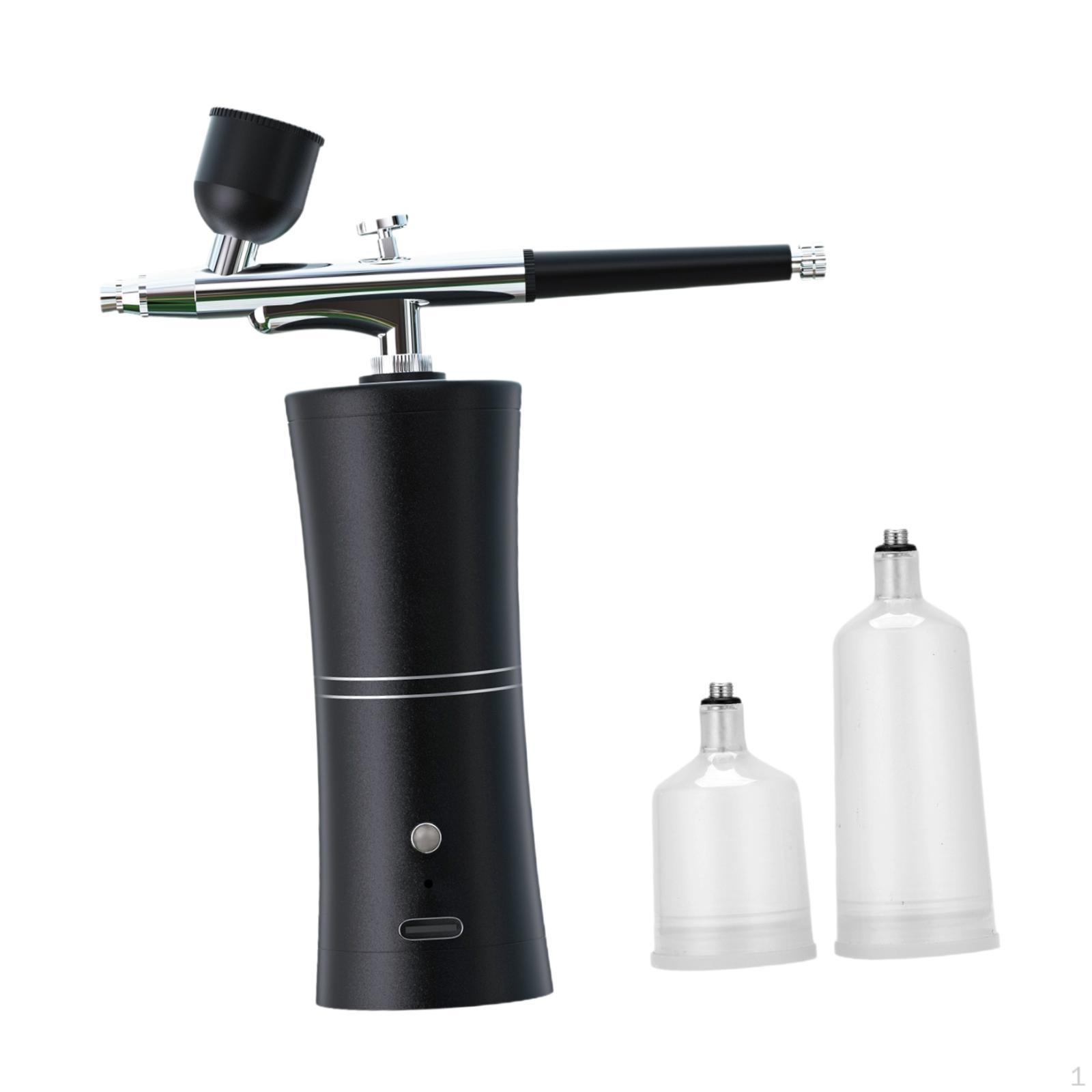 

Аэрограф портативный включает в себя емкости для распыления краски для макияжа парикмахера дома чёрный