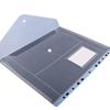 Transparent 11-Hole A4 Binder Pockets with Snap Button - Colored Document and Exam Paper Storage