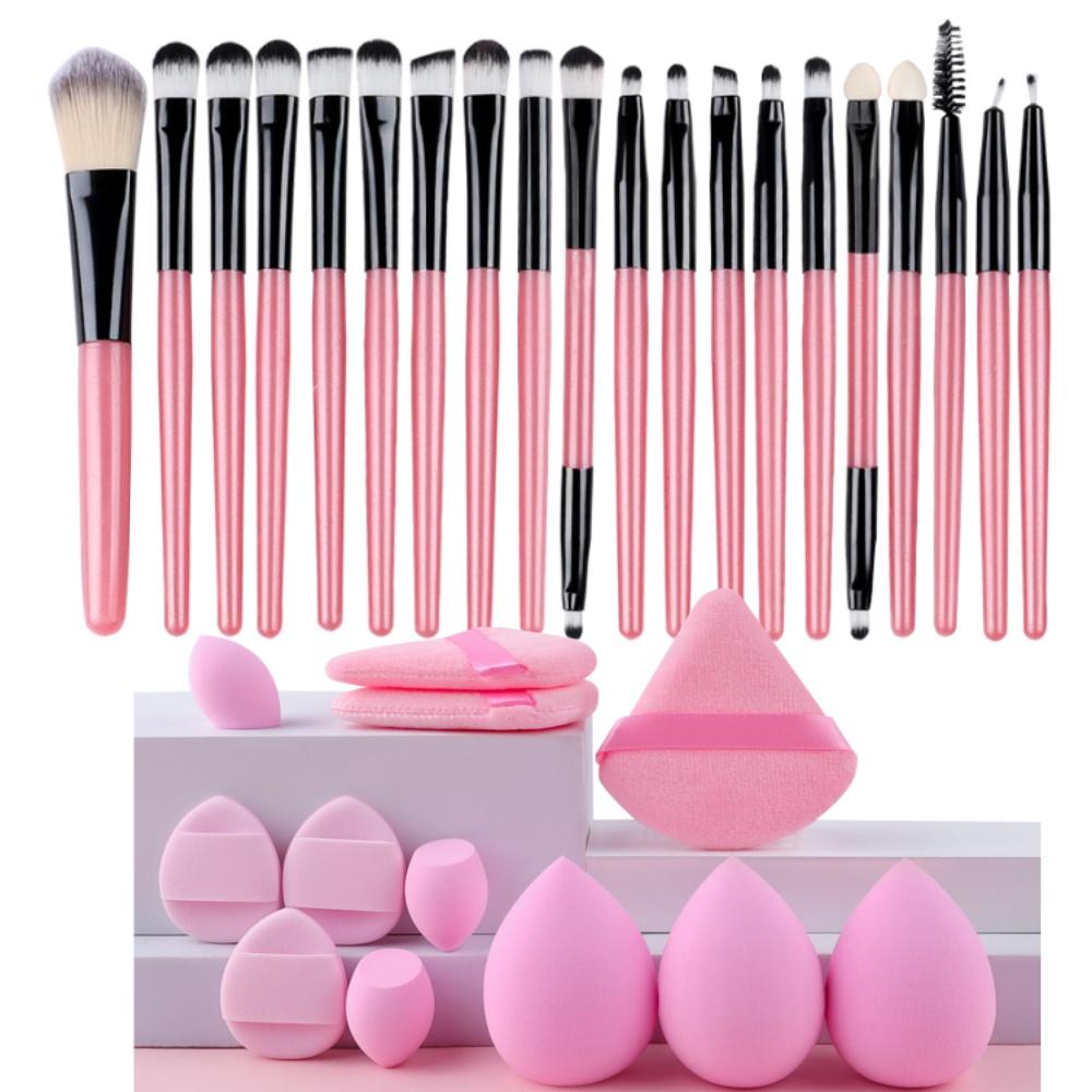 Set Pennelli Trucco Premium Sintetici Kabuki Fondotinta Correttori Cipria Fard Miscelazione Viso Occhi Set Pennelli