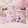 Homewish Colorful Guitar Duvet Cover Set For Girls Pop Music Star Bedding Disco Ball Headset Print Bed Cover Set