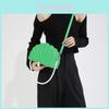 Stylish Korean Minimalist Shell Bag For Spring Evening Fashion In Black White Green Brown Khaki And Fuchsia Colors