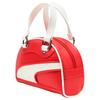 Puma Dámská mini taška přes rameno s pruhovaným zipem, PU, crossbody, červená 940933-03