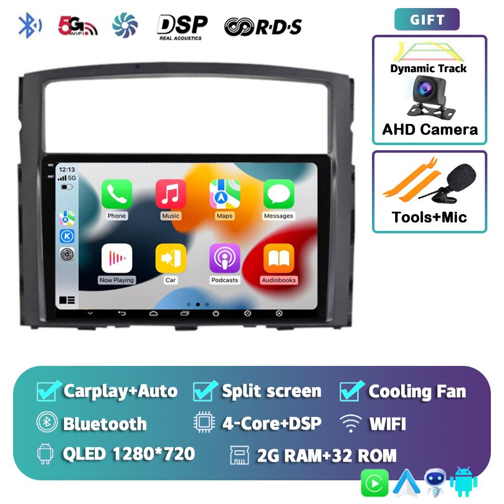 Android 14 Carplay Autoradio Für Mitsubishi Pajero 4 V80 V90 2006 - 2014 Multimedia Video Navigationsplayer GPS Stereo Head Unit