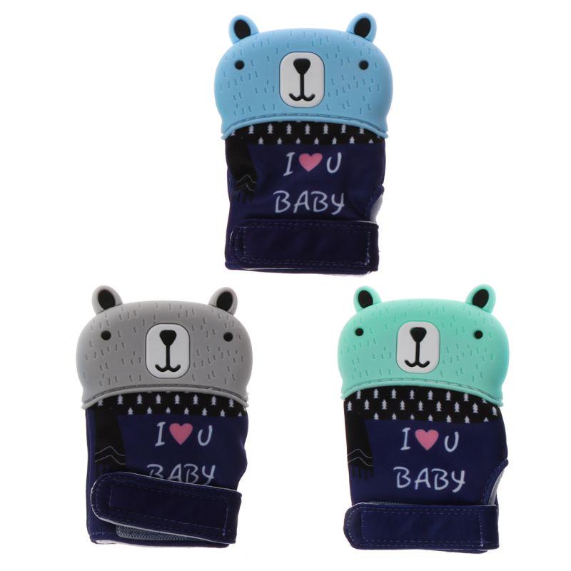 Buy Baby Teething Mitten Silicone Teether Toy Teething Glove Provides