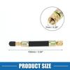 A ABSOPRO Tire Valve Stem Air Inflation Adapter Durable 100mm Long Tire Valve Extension Rubber Black