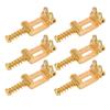 6PCS Metal Material Electric Guitar Saddles Golden Tremolo Bridge Saddles  For Electric Guitar