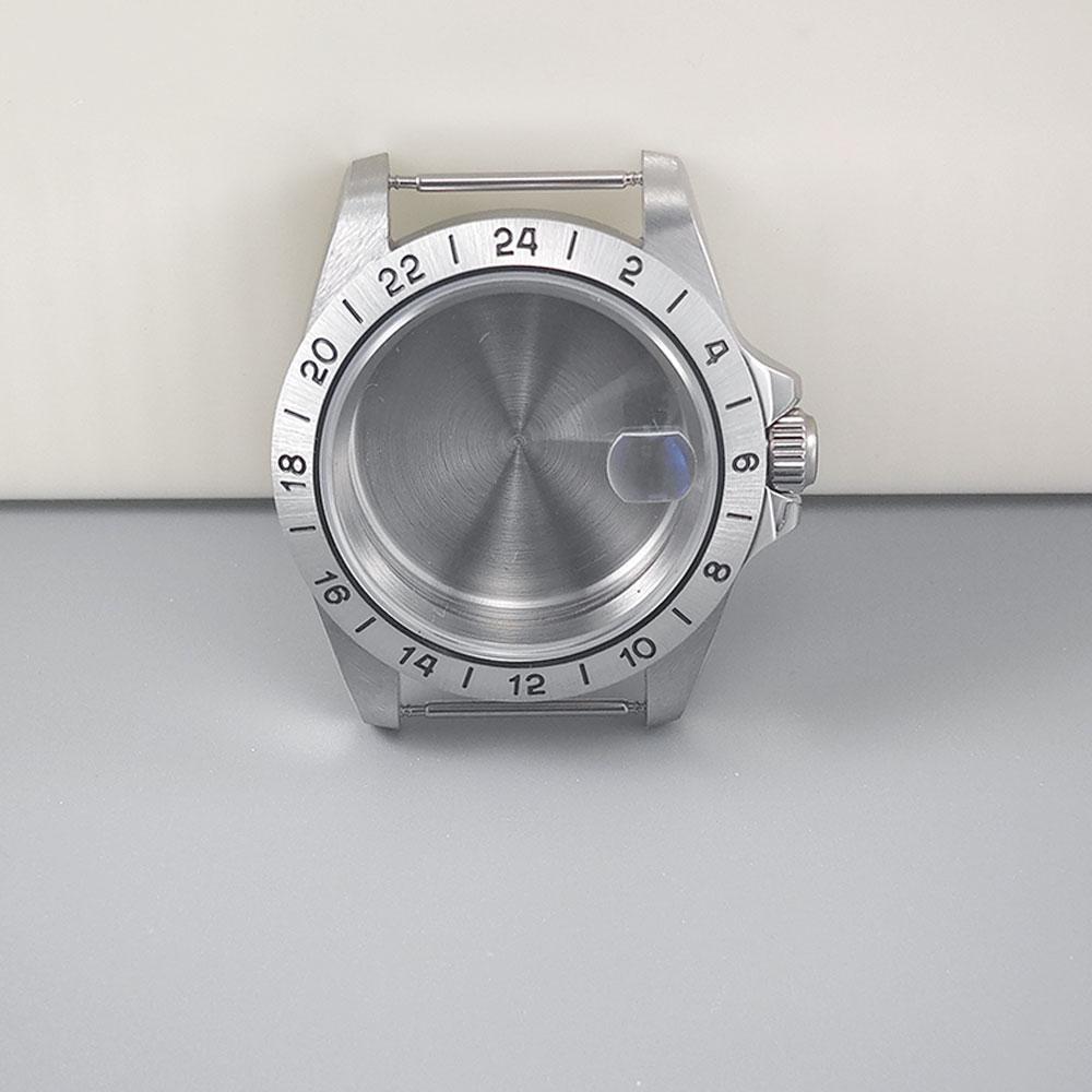 

Корпус для часов 39 мм Old EXP 24-часовой GMT Стальной безель для механизма NH34 NH35 NH36 Сапфировое стекло Аксессуары для корпуса часов Explorer 39mm