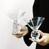 Skull Base Creative Cocktail Glass Thickened Vintage Glass Bar Home Cocktail Party Drinkware Juice Coffee Cold Drinks Soda Cup