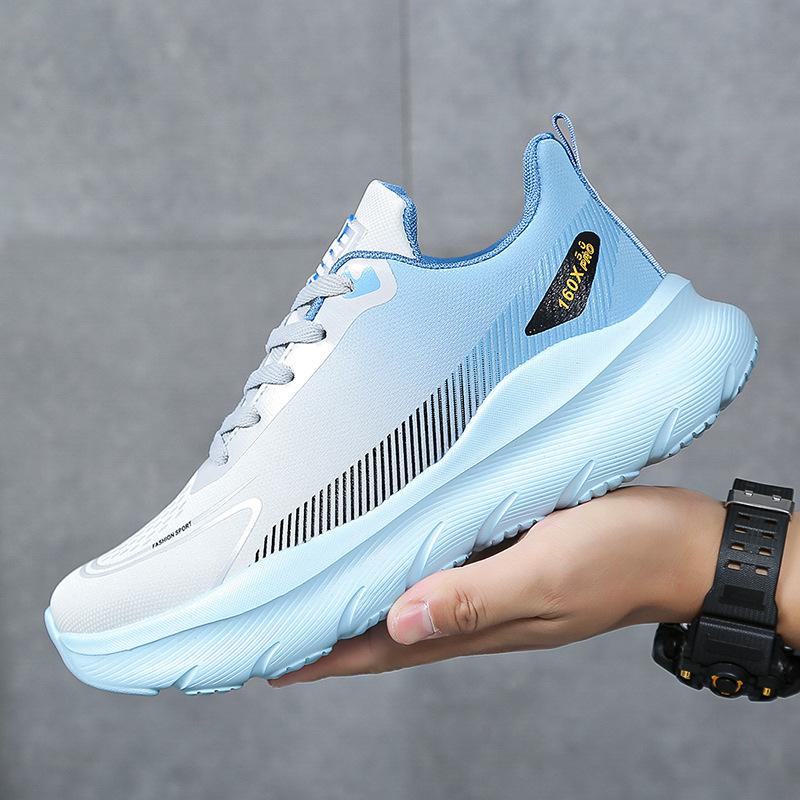 

Professional running shoes for women s autumn and winter, breathable and lightweight soft-soled skipping rope knee pads, marathon shock-absorbing ru 45 сине серый