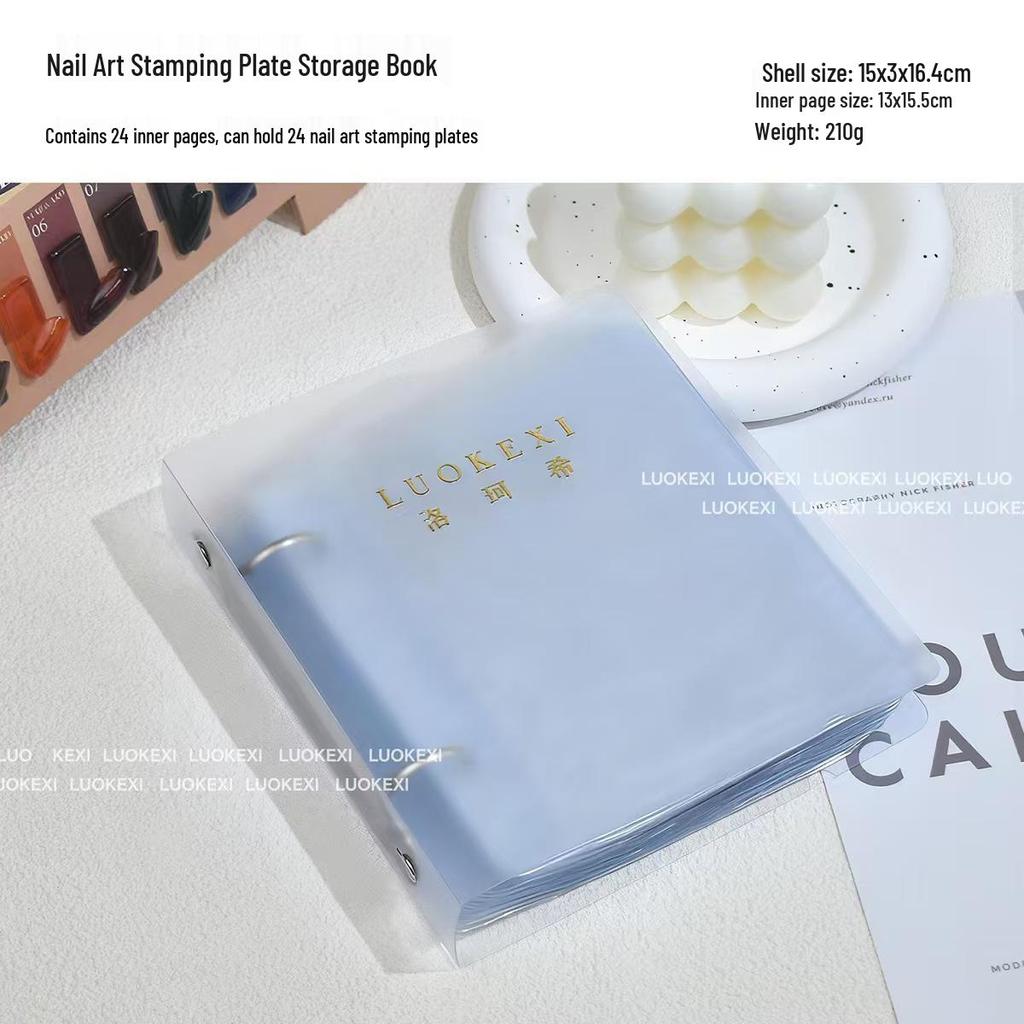 Large Nail Art Stamping Plate & Sticker Storage Bag - Dustproof Organizer