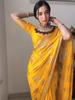 Trending Indian Ready To Wear Yellow Cotton Silk Saree